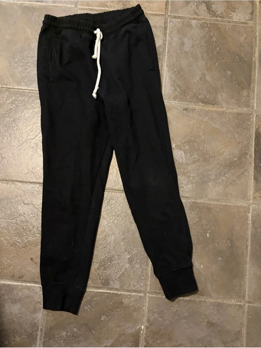 North Face Black Drawstring Jogger Pants. S